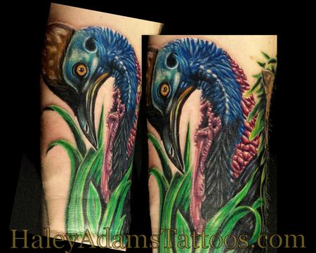 Tattoos - Rainforest bird tattoo, southern cassowary - 86769